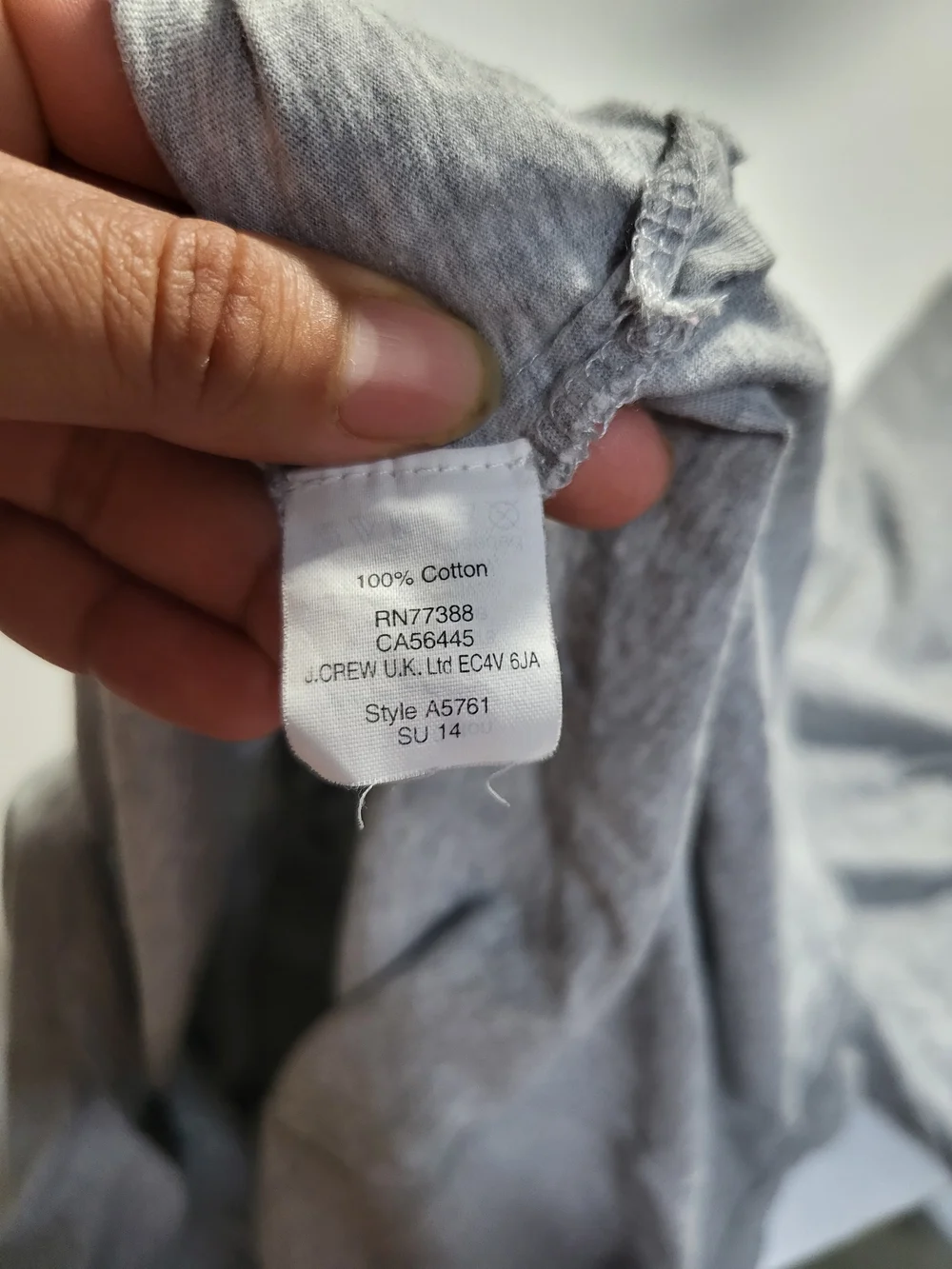 J. Crew Light Gray Sleeveless V-Neck Tee Dress